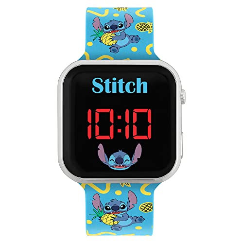 Disney Lilo and Stitch Character Print Strap LED Watch LAS4038
