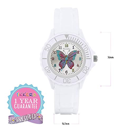 Tikkers Girls' Analogue Quartz Watch with Rubber Strap – TK0052