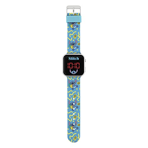 Disney Lilo and Stitch Character Print Strap LED Watch LAS4038