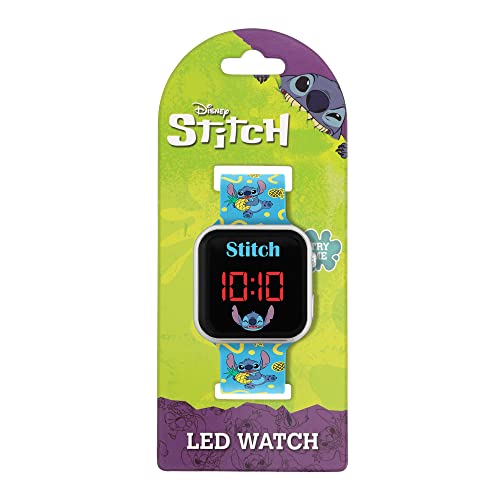 Disney Lilo and Stitch Character Print Strap LED Watch LAS4038