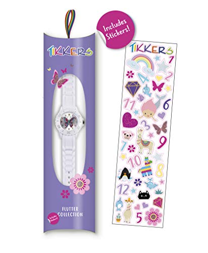 Tikkers Girls' Analogue Quartz Watch with Rubber Strap – TK0052