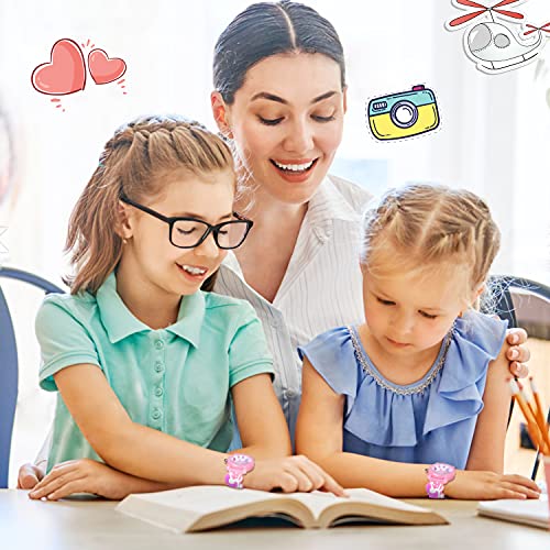 Kids Gift for Girls Age 3-9, Girls Watches for 3 4 5 6 7 Years Old Gifts for 4 5 6 7 8 Year Old Girls Birthday Girls for 3 4 5 6 7 8 Year Old Girls Unicorn Toys for Girls Xmas Toys for Kids - Pink