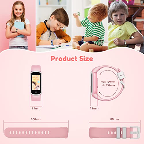 Kids Smart Watch Fitness Tracker - Smartwatch with Heart Rate Blood Pressure Sleep Monitor Activity Trackers Waterproof Step Counter Sports Watches for Boys Girls Compatible Android iOS