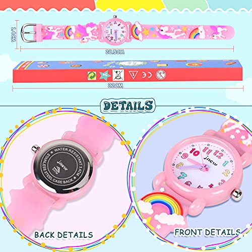 Kids Gift for Girls Age 3-9, Girls Watches for 3 4 5 6 7 Years Old Gifts for 4 5 6 7 8 Year Old Girls Birthday Girls for 3 4 5 6 7 8 Year Old Girls Unicorn Toys for Girls Xmas Toys for Kids - Pink
