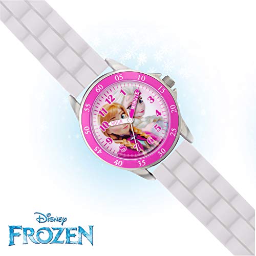 Frozen Kids' Time Teacher Quartz Watch with Rubber Strap – FZN3550
