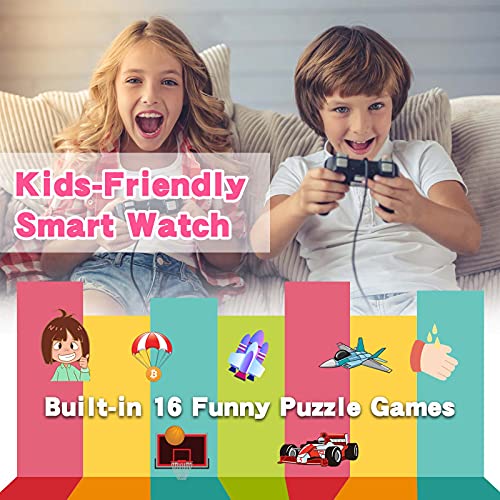 YEDASAH Kids Smart Watch - Kids Watch for Boys Girls with 2 Camera 24 Games Pedometer, Smart Watch for Kids MP3 Music Player Flashlight, Kids Toys Birthday Gifts for Children 3-12