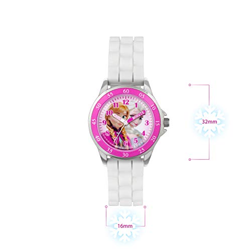 Frozen Kids' Time Teacher Quartz Watch with Rubber Strap – FZN3550