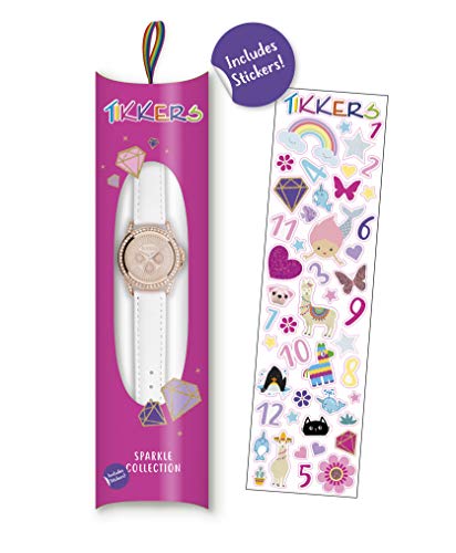 Tikkers Girl's Analogue Quartz Watch with Imitation Leather Strap TK0129