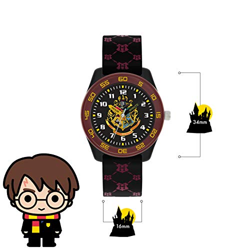 Harry Potter Unisex Kid's Analogue Analog Quartz Watch with Rubber Strap HP9050