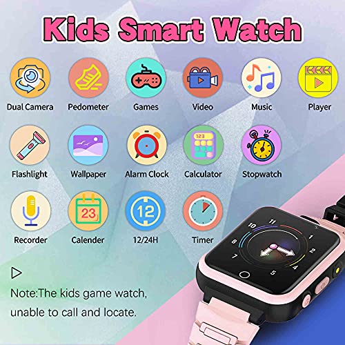 YEDASAH Kids Smart Watch - Kids Watch for Boys Girls with 2 Camera 24 Games Pedometer, Smart Watch for Kids MP3 Music Player Flashlight, Kids Toys Birthday Gifts for Children 3-12