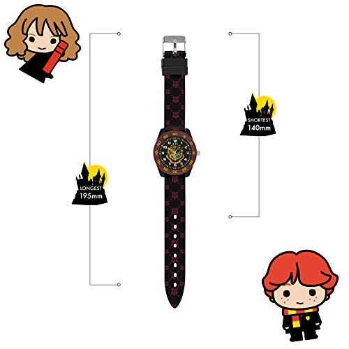 Harry Potter Unisex Kid's Analogue Analog Quartz Watch with Rubber Strap HP9050
