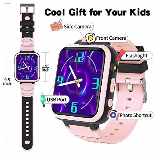 YEDASAH Kids Smart Watch - Kids Watch for Boys Girls with 2 Camera 24 Games Pedometer, Smart Watch for Kids MP3 Music Player Flashlight, Kids Toys Birthday Gifts for Children 3-12