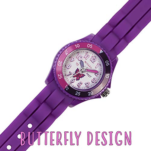 Tikkers Girls' Analogue Quartz Watch with Rubber Bracelet – TK0041