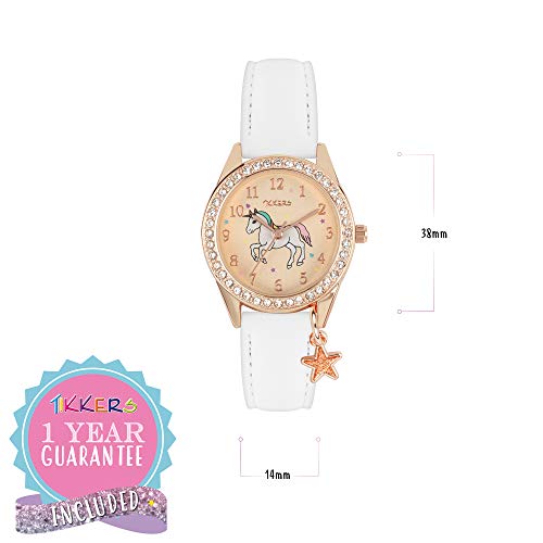 Tikkers Girl's Analogue Quartz Watch with PU Strap ATK1063