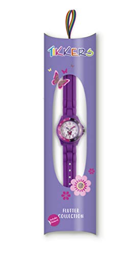 Tikkers Girls' Analogue Quartz Watch with Rubber Bracelet – TK0041