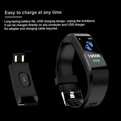 CAIFU Fitness Trackers - Smart Activity Trackers with Heart Rate, Sleep Monitor, Blood Oxygen, Step Counter& SMS Call Notification Health Exercise Watch for Men, Women and Kids