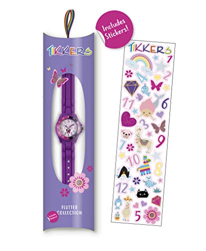 Tikkers Girls' Analogue Quartz Watch with Rubber Bracelet – TK0041
