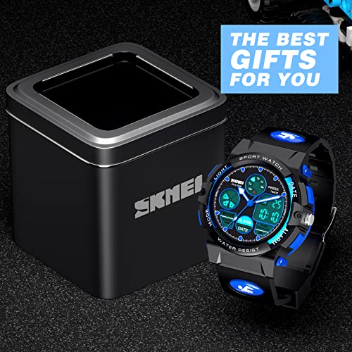 Dislocati Outdoor Toys for 6-15 Year Old Teen, Kids Waterproof Digital Watches for 6-15 Year Old Boys Christmas Xmas Gifts for Kids Eve Birthday Presents Gifts for Teenage Age 6-15