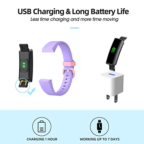 Fitness Tracker Watch for Kids, IP68 Waterproof Activity Tracker, Heart Rate Sleep Monitor, 11 Sport Modes Calorie Step Counter with Alarm Clock and Reminder, Great Gift for Boys Girls Teens