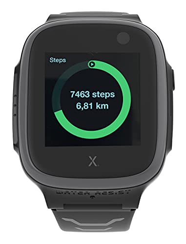 XPLORA X5 PLAY - Watch Phone for Children (4G) - Calls, Messages, Kids School Mode, SOS Function, GPS Location, Camera and Pedometer - (Subscription Required) (BLACK)