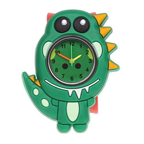 Stands Out, Supplying Outstanding Gifts Wacky Watch Dinosaur TRex Animal Design Slapwatch Fast Fit Kids Childrens Silicone Watch Band Learn to Tell the Time Unisex Instant Fit Any Size