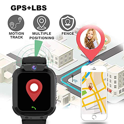 Kids Smart Watches for Boys Girls - Kids GPS Tracker Watch Phone Waterproof SOS Digital Camera Alarm Pedometer for 3-12 Years Old Christmas Birthday gifts