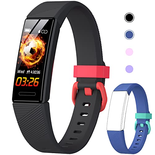 DIGEEHOT Kids Fitness Tracker, IP68 Waterproof Kids Activity Tracker Watch with Heart Rate Monitor, Sleep Monitor, 11 Sports Modes Fitness Watch with Pedometer, Calorie, Alarm,Gift for Kids Boys Girls