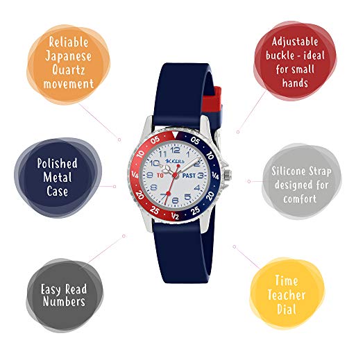 Tikkers Boy's Analogue Analog Quartz Watch with Silicone Strap ATK1040