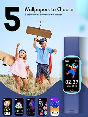 DIGEEHOT Kids Fitness Watch, Activity Tracker Kids Smart Watch with Heart Rate Monitor, Sleep Monitor, 11 Sports Modes Fitness Tracker with Pedometer, Calorie, Alarm