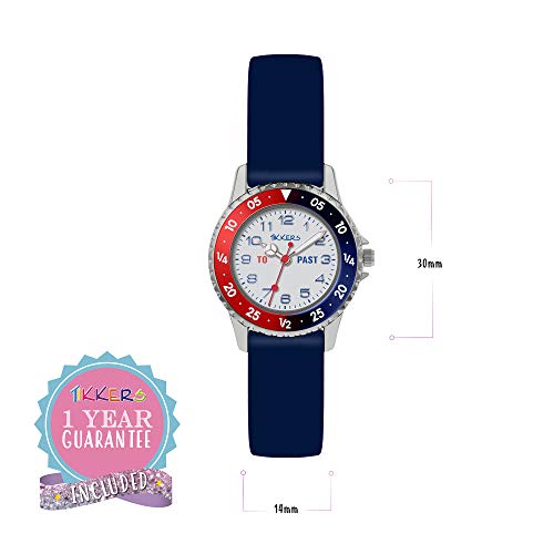 Tikkers Boy's Analogue Analog Quartz Watch with Silicone Strap ATK1040