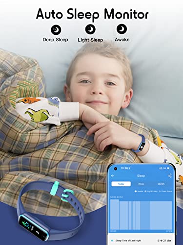 DIGEEHOT Kids Fitness Watch, Activity Tracker Kids Smart Watch with Heart Rate Monitor, Sleep Monitor, 11 Sports Modes Fitness Tracker with Pedometer, Calorie, Alarm