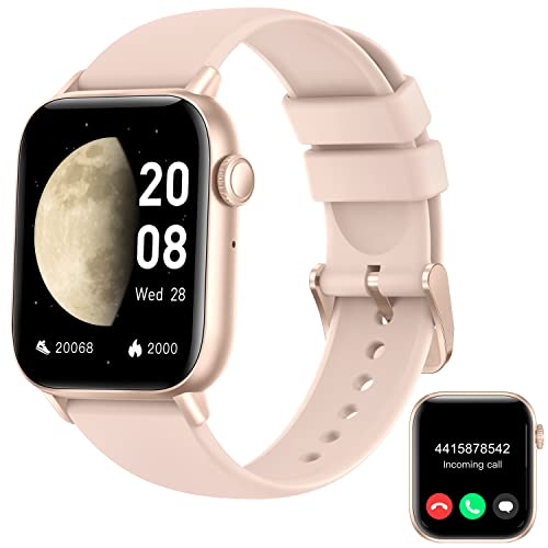 FIUGUOO Smart Watch (Answer/Dial Call) Fitness Tracker,1.85"HD Large Screen and 113+Sport Modes Smartwatch with Heart Rate Blood Oxygen Sleep Monitor,IP68 Waterproof Step Counter Watch for iOS Android