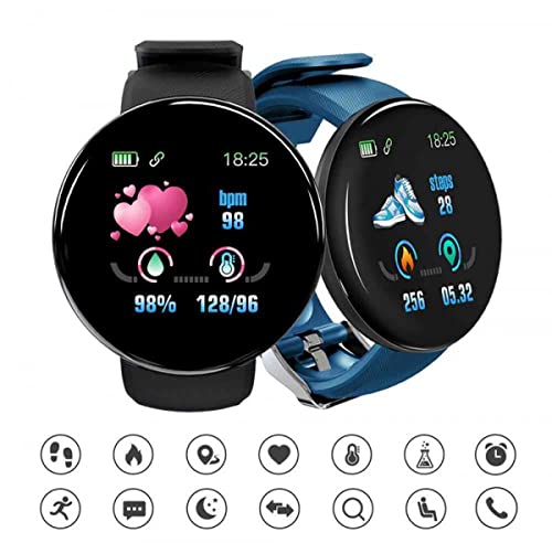 Smart Watch Fitness Tracker Blood Pressure Heart Rate Monitor Fully Touch Screen Smartwatch Men Women boys girls Kids Sport Watches IP67 Compatible with iPhone, Samsung, Huawei, Xiaomi, Android