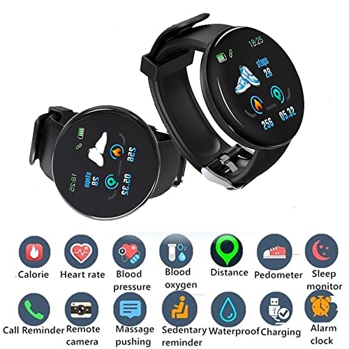 Smart Watch Fitness Tracker Blood Pressure Heart Rate Monitor Fully Touch Screen Smartwatch Men Women boys girls Kids Sport Watches IP67 Compatible with iPhone, Samsung, Huawei, Xiaomi, Android