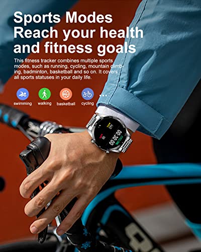 LIGE Smart Watch Make Answer Call, Fitness Tracker with Smart Notifications Heart Rate Monitor, Waterproof Smartwatch for Men Compatible with Android iOS Phones