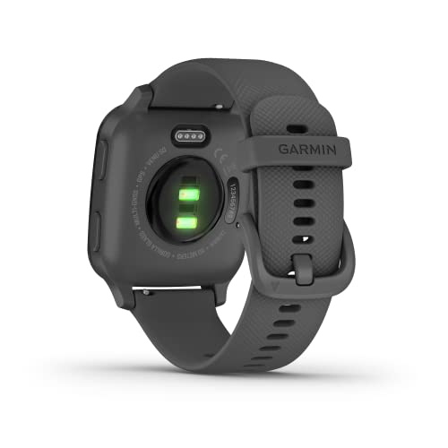 Garmin Venu Sq GPS Smartwatch with All-day Health Monitoring and Fitness Features, Built-in Sports Apps and More, Shadow Grey with Slate Bezel