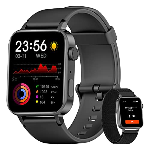 Smart Watch for Men Women - Answer and Make Call, Blood Oxygen, Heart Rate, Sleep Monitor, 1.69" HD Screen 100+ Sport Modes, Calorie Step Counter, Calculator, Smartwatches for Android and iOS Phone