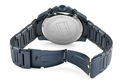 Tommy Hilfiger Analogue Multifunction Quartz Watch for Men with Blue Stainless Steel Bracelet - 1791560
