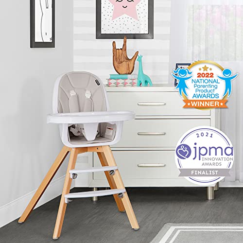 Evolur Zoodle High Chair - Light Grey