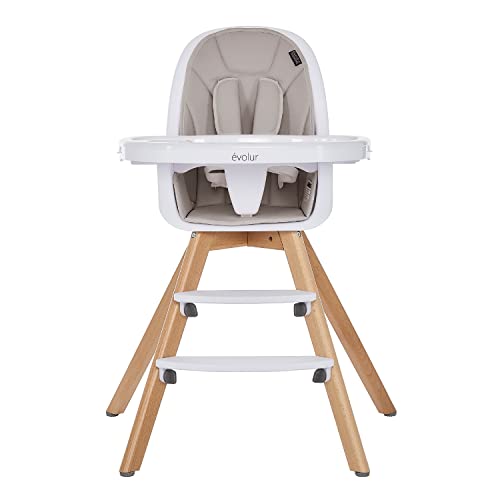 Evolur Zoodle High Chair - Light Grey