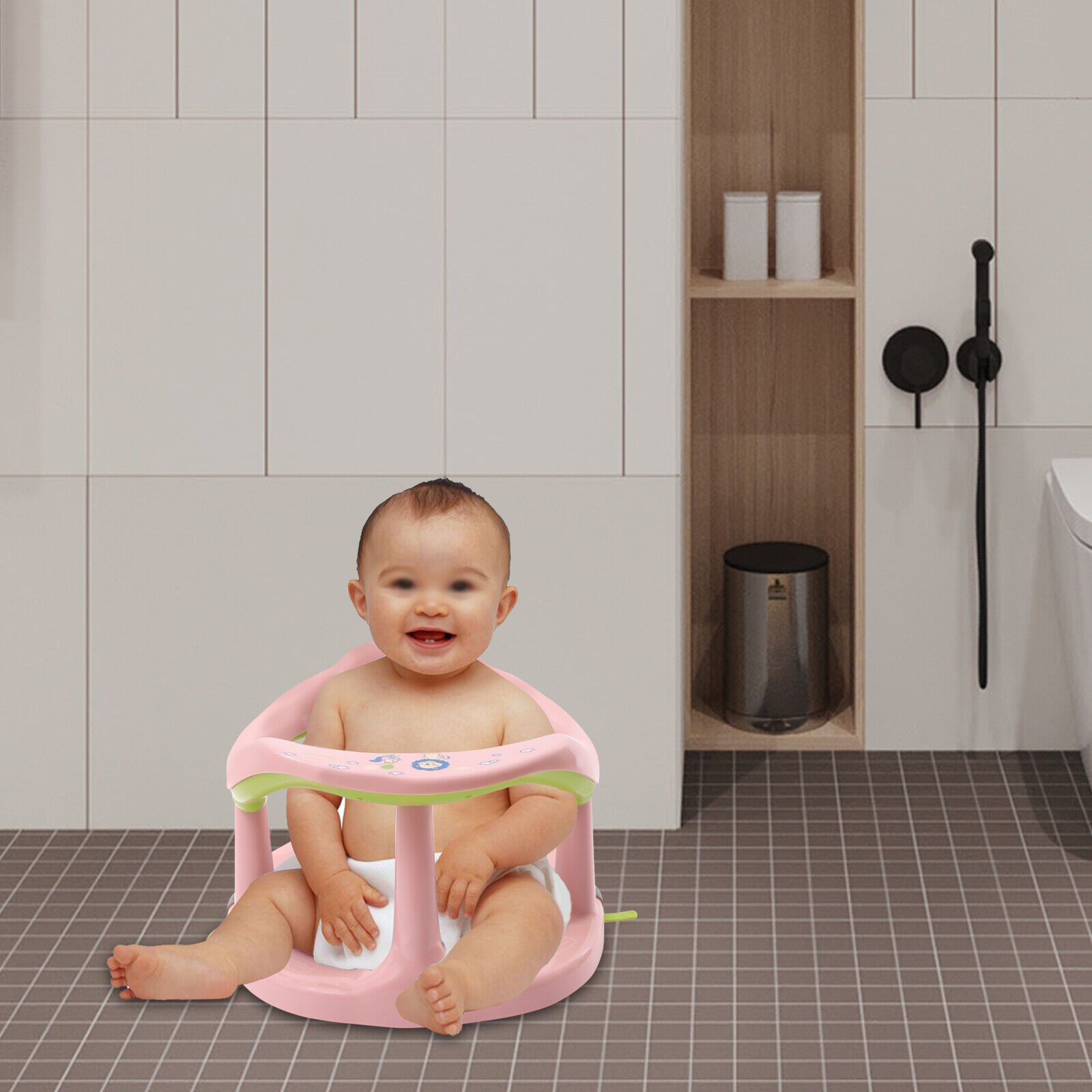 Anti-Slip Baby Bath Seat with Suction Cups