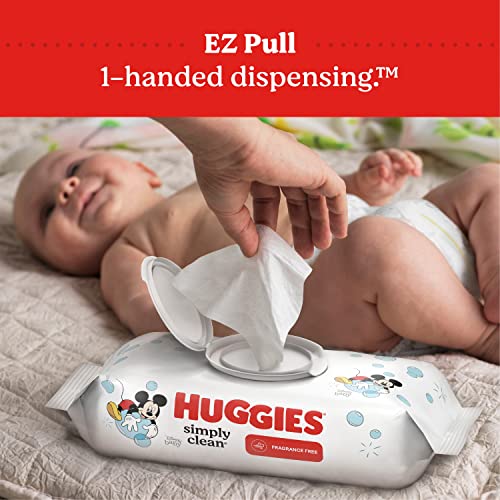 Huggies Simply Clean Unscented Baby Wipes