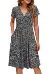 Maternity Floral Midi Dress with Pockets
