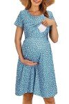Floral Maternity Nursing Dress for Summer