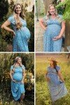 Floral Maxi Dress for Baby Shower Photoshoots