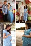 Floral Maxi Dress for Baby Shower Photoshoots