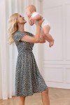 Maternity Floral Midi Dress with Pockets