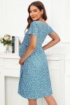 Floral Maternity Nursing Dress for Summer