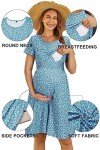 Floral Maternity Nursing Dress for Summer