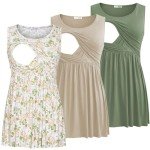 Maternity Nursing Tank Tops - Sleeveless & Stylish